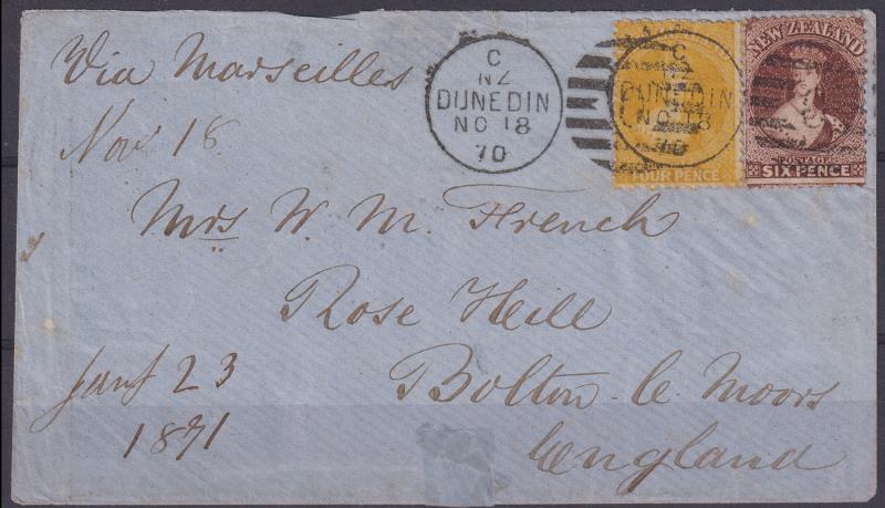Lot 282 - New Zealand - Postal History  -  Mowbray Collectables ​Public Stamp Auction #37