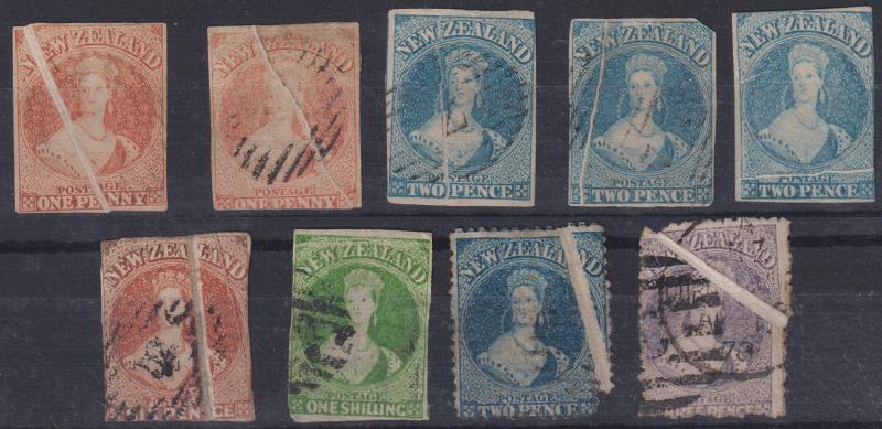 Lot 312 - NEW ZEALAND - Definitives - Full Face Queens Collections  -  Mowbray Collectables ​Public Stamp Auction #37