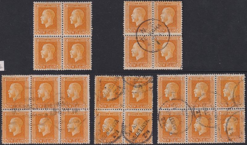 Lot 483 - NEW ZEALAND - Definitives - King George V - Mowbray Collectables Public Stamp Auction #37 Lot 483 - NEW ZEALAND - Definitives - King George V - Mowbray Collectables Public Stamp Auction #37