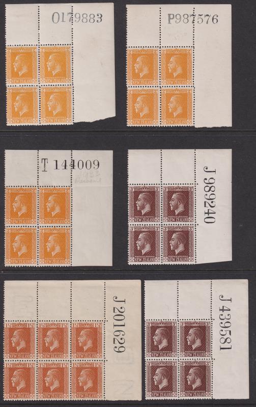 Lot 484 - NEW ZEALAND - Definitives - King George V - Mowbray Collectables Public Stamp Auction #37 Lot 484 - NEW ZEALAND - Definitives - King George V - Mowbray Collectables Public Stamp Auction #37