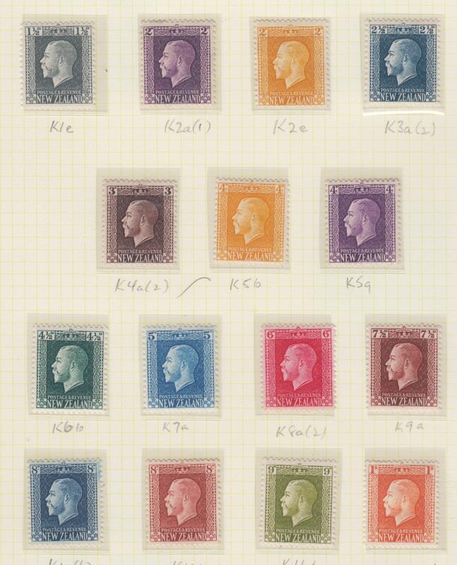 Lot 486 - NEW ZEALAND - Definitives - King George V - Mowbray Collectables Public Stamp Auction #37 Lot 486 - NEW ZEALAND - Definitives - King George V - Mowbray Collectables Public Stamp Auction #37