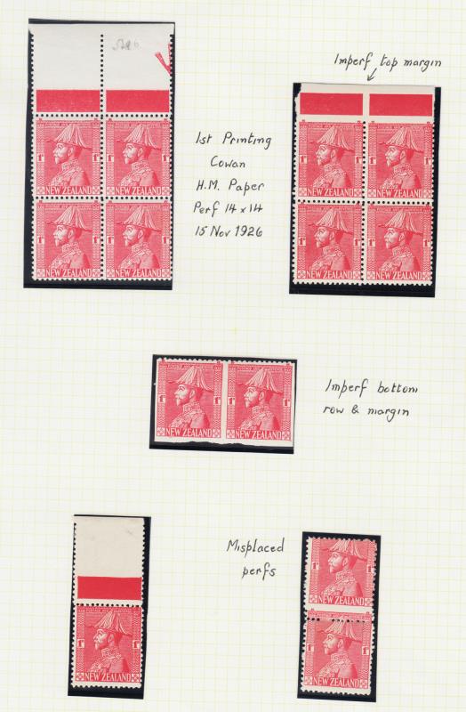 Lot 490 - NEW ZEALAND - Definitives - King George V - Mowbray Collectables Public Stamp Auction #37 Lot 490 - NEW ZEALAND - Definitives - King George V - Mowbray Collectables Public Stamp Auction #37