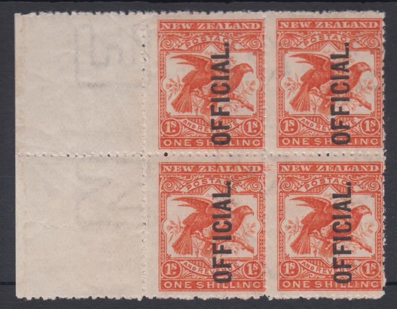 Lot 614 - New Zealand - Officials  -  Mowbray Collectables ​Public Stamp Auction #37