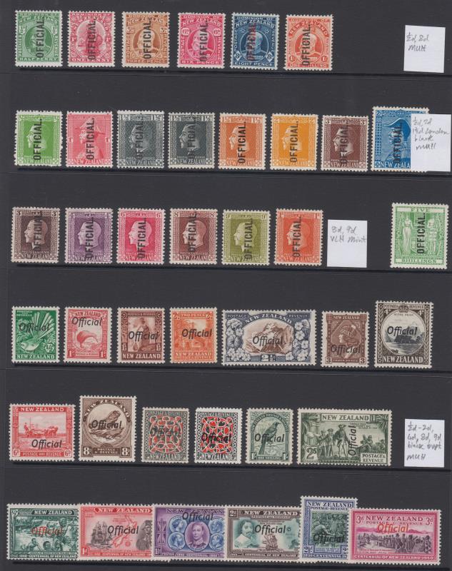 Lot 621 - New Zealand - Officials  -  Mowbray Collectables ​Public Stamp Auction #37