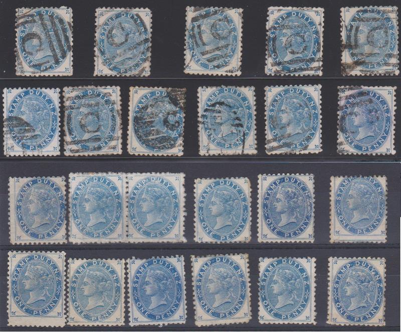Lot 681 - NEW ZEALAND - Postal Fiscals - QV Longtypes - Mowbray Collectables Public Stamp Auction #37 Lot 681 - NEW ZEALAND - Postal Fiscals - QV Longtypes - Mowbray Collectables Public Stamp Auction #37