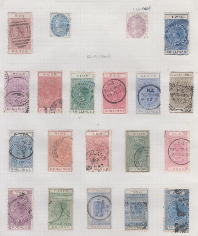 Lot 685 - NEW ZEALAND - Postal Fiscals - QV Longtypes - Mowbray Collectables Public Stamp Auction #37 Lot 685 - NEW ZEALAND - Postal Fiscals - QV Longtypes - Mowbray Collectables Public Stamp Auction #37