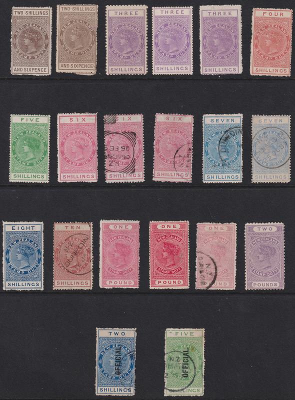 Lot 687 - NEW ZEALAND - Postal Fiscals - QV Longtypes - Mowbray Collectables Public Stamp Auction #37 Lot 687 - NEW ZEALAND - Postal Fiscals - QV Longtypes - Mowbray Collectables Public Stamp Auction #37