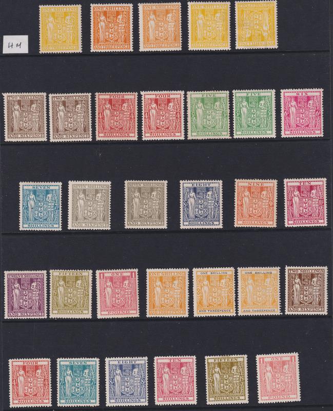 Lot 692 - NEW ZEALAND - Postal Fiscals - Arms  -  Mowbray Collectables ​Public Stamp Auction #37