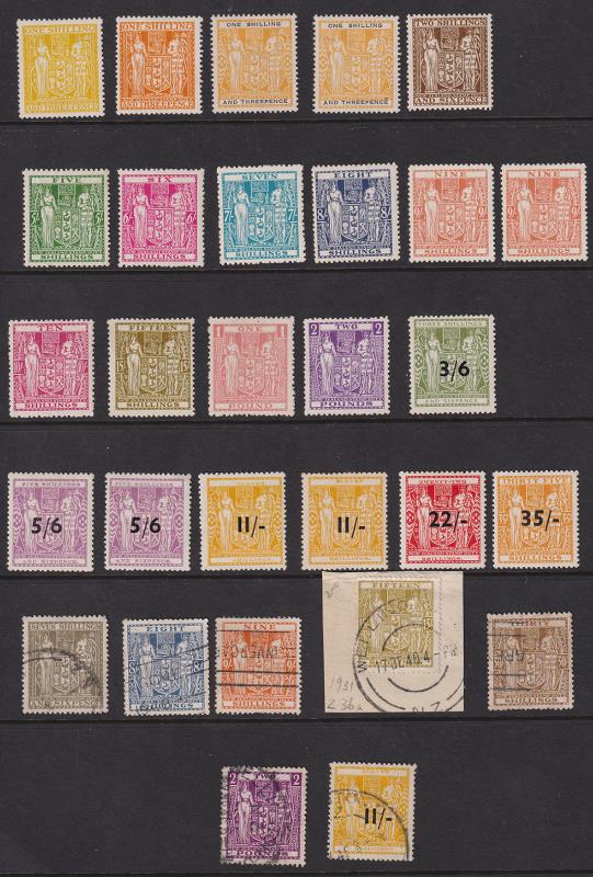 Lot 693 - NEW ZEALAND - Postal Fiscals - Arms  -  Mowbray Collectables ​Public Stamp Auction #37