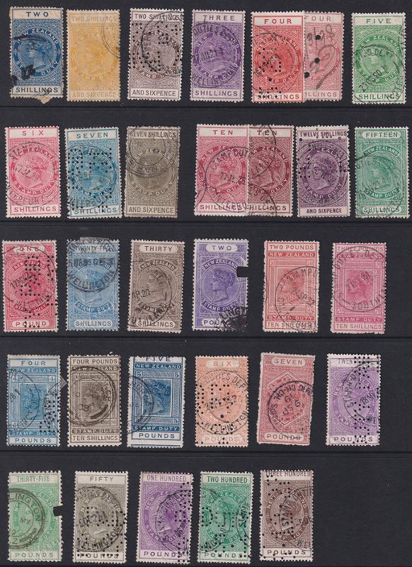 Lot 720 - NEW ZEALAND - Revenues - Mowbray Collectables Public Stamp Auction #37 Lot 720 - NEW ZEALAND - Revenues - Mowbray Collectables Public Stamp Auction #37