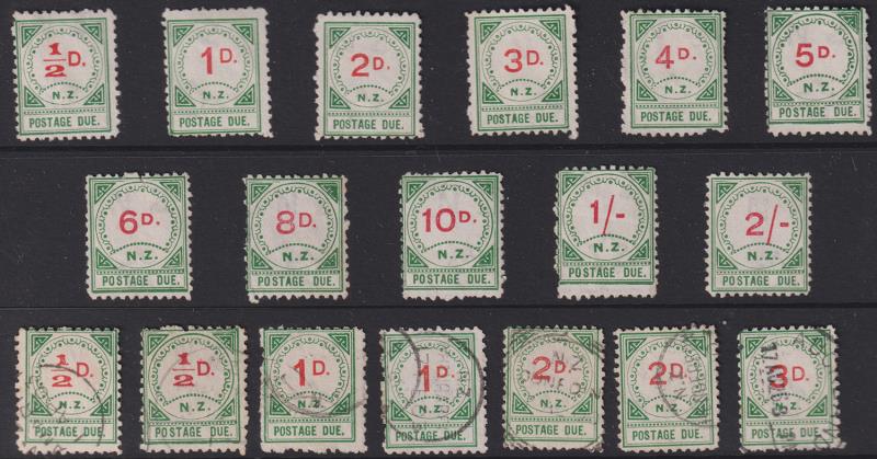 Lot 733 - New Zealand - Postage Dues  -  Mowbray Collectables ​Public Stamp Auction #37