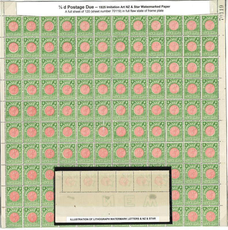 Lot 781 - New Zealand - Postage Dues  -  Mowbray Collectables ​Public Stamp Auction #37