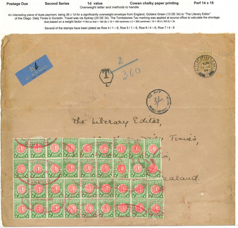 Lot 784 - New Zealand - Postage Dues  -  Mowbray Collectables ​Public Stamp Auction #37