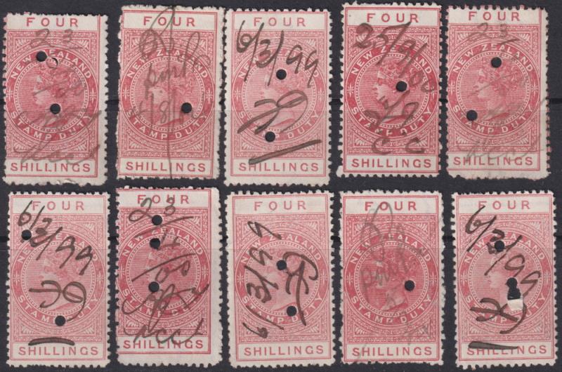 Lot 1063 - NEW ZEALAND - Revenues - Mowbray Collectables Postal Stamp Auction #524 Lot 1063 - NEW ZEALAND - Revenues - Mowbray Collectables Postal Stamp Auction #524