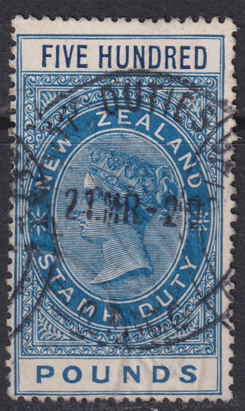 Lot 1070 - NEW ZEALAND - Revenues - Mowbray Collectables Postal Stamp Auction #524 Lot 1070 - NEW ZEALAND - Revenues - Mowbray Collectables Postal Stamp Auction #524