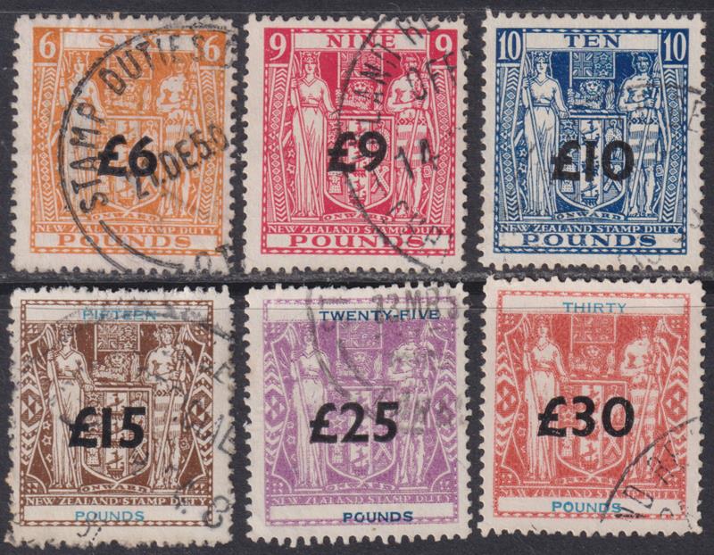 Lot 1081 - NEW ZEALAND - Revenues - Mowbray Collectables Postal Stamp Auction #524 Lot 1081 - NEW ZEALAND - Revenues - Mowbray Collectables Postal Stamp Auction #524