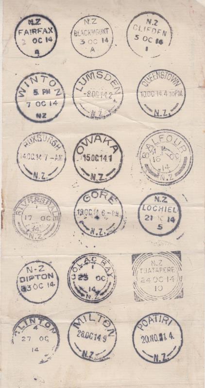 Lot 299 - New Zealand - Postal History  -  Mowbray Collectables ​Public Stamp Auction #35