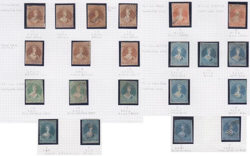 Lot 305 - NEW ZEALAND - Definitives / Full Face Queens  -  Mowbray Collectables ​Public Stamp Auction #35