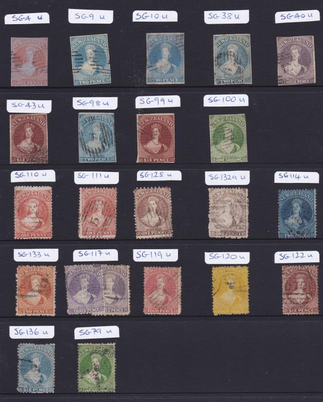 Lot 308 - NEW ZEALAND - Definitives / Full Face Queens  -  Mowbray Collectables ​Public Stamp Auction #35