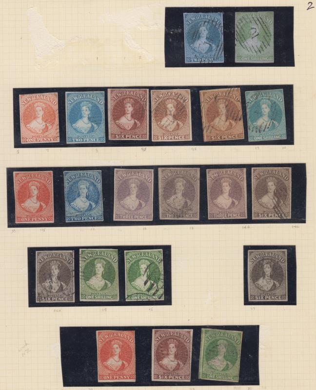 Lot 309 - NEW ZEALAND - Definitives / Full Face Queens  -  Mowbray Collectables ​Public Stamp Auction #35