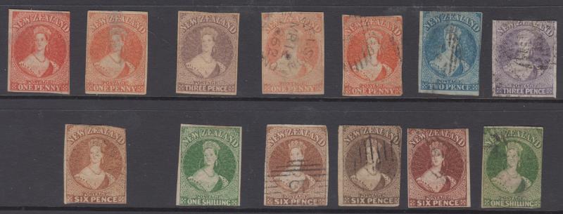 Lot 312 - NEW ZEALAND - Definitives / Full Face Queens  -  Mowbray Collectables ​Public Stamp Auction #35