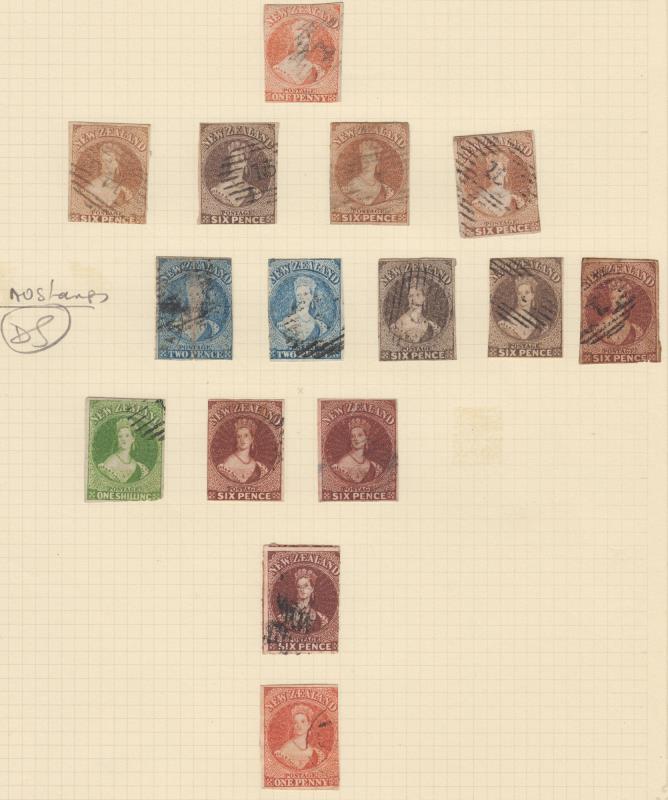 Lot 313 - NEW ZEALAND - Definitives / Full Face Queens  -  Mowbray Collectables ​Public Stamp Auction #35