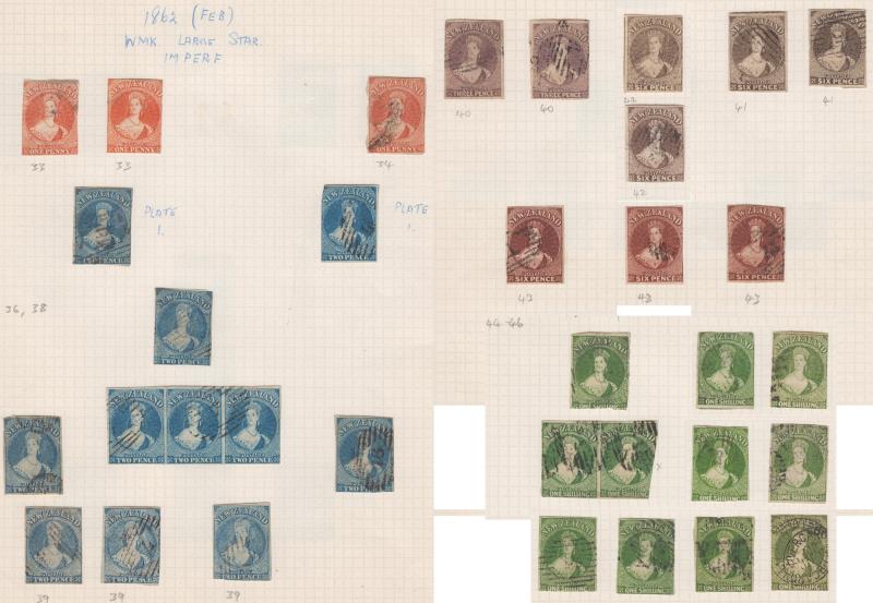 Lot 314 - NEW ZEALAND - Definitives / Full Face Queens  -  Mowbray Collectables ​Public Stamp Auction #35