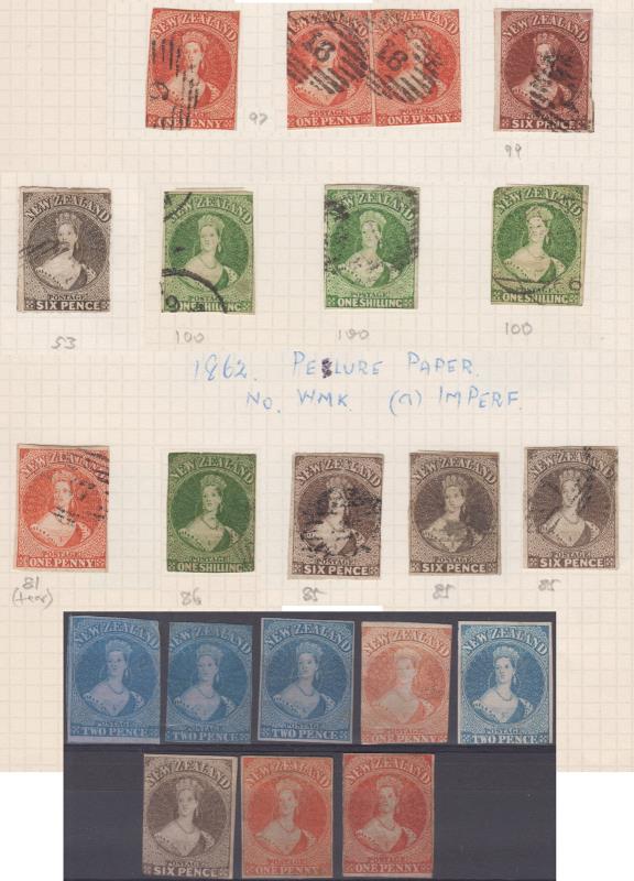 Lot 316 - NEW ZEALAND - Definitives / Full Face Queens  -  Mowbray Collectables ​Public Stamp Auction #35