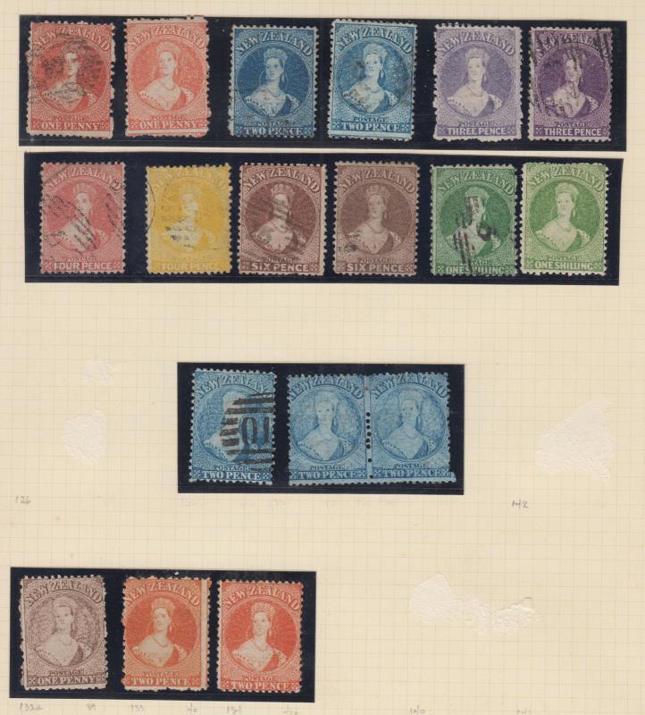 Lot 317 - NEW ZEALAND - Definitives / Full Face Queens  -  Mowbray Collectables ​Public Stamp Auction #35