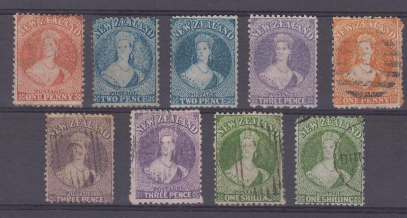 Lot 319 - NEW ZEALAND - Definitives / Full Face Queens  -  Mowbray Collectables ​Public Stamp Auction #35