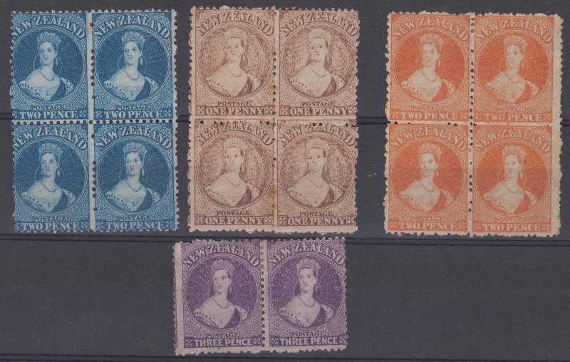 Lot 349 - NEW ZEALAND - Definitives / Full Face Queens  -  Mowbray Collectables ​Public Stamp Auction #35