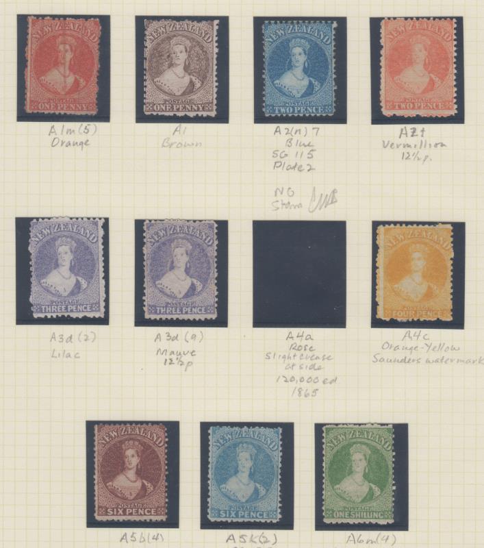 Lot 366 - NEW ZEALAND - Definitives / Full Face Queens  -  Mowbray Collectables ​Public Stamp Auction #35