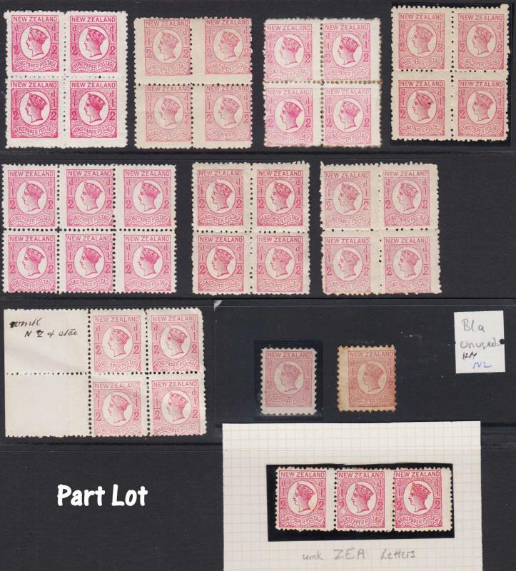 Lot 371 - NEW ZEALAND - Definitives / First Sidefaces  -  Mowbray Collectables ​Public Stamp Auction #35