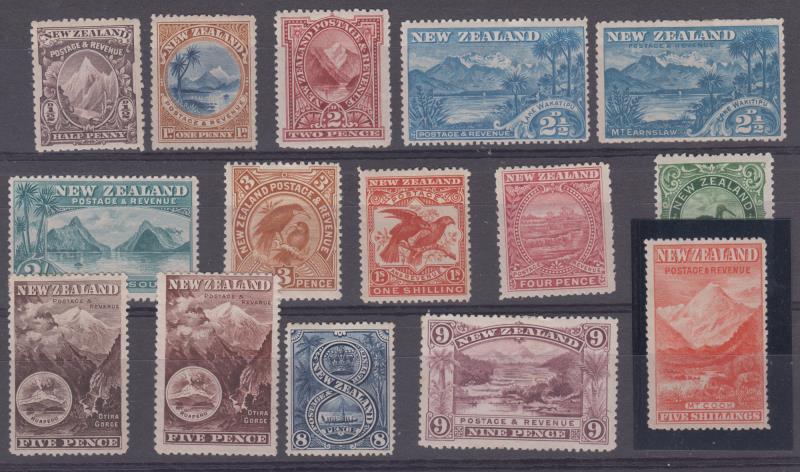 Lot 394 - NEW ZEALAND - Definitives / 1898 Pictorials - Mowbray Collectables Public Stamp Auction #35 Lot 394 - NEW ZEALAND - Definitives / 1898 Pictorials - Mowbray Collectables Public Stamp Auction #35