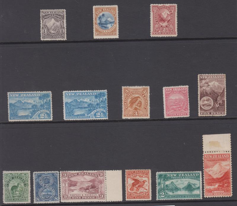 Lot 400 - NEW ZEALAND - Definitives / 1898 Pictorials - Mowbray Collectables Public Stamp Auction #35 Lot 400 - NEW ZEALAND - Definitives / 1898 Pictorials - Mowbray Collectables Public Stamp Auction #35