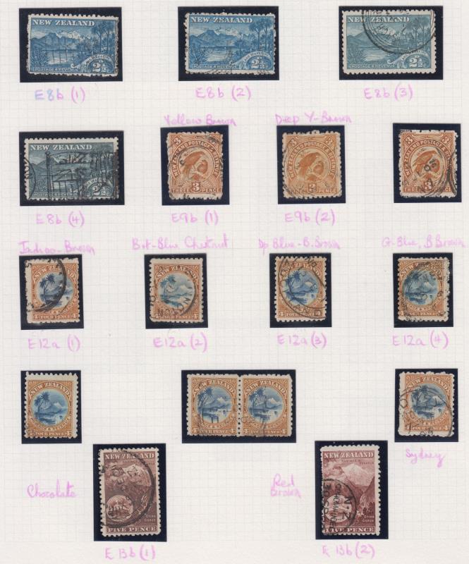 Lot 406 - NEW ZEALAND - Definitives / 1898 Pictorials - Mowbray Collectables Public Stamp Auction #35 Lot 406 - NEW ZEALAND - Definitives / 1898 Pictorials - Mowbray Collectables Public Stamp Auction #35