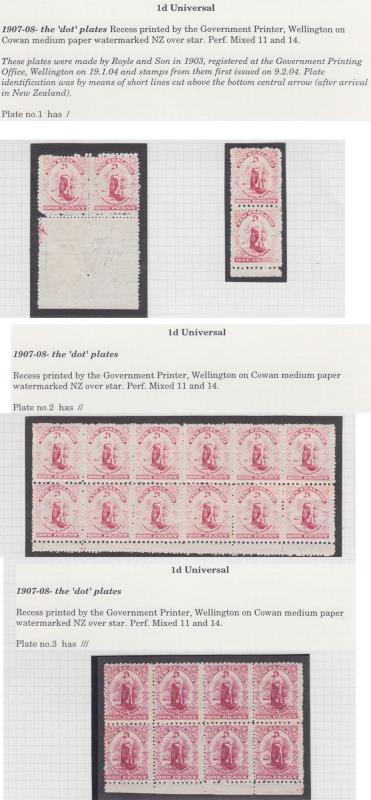 Lot 443 - NEW ZEALAND - Definitives / 1d Universals  -  Mowbray Collectables ​Public Stamp Auction #35