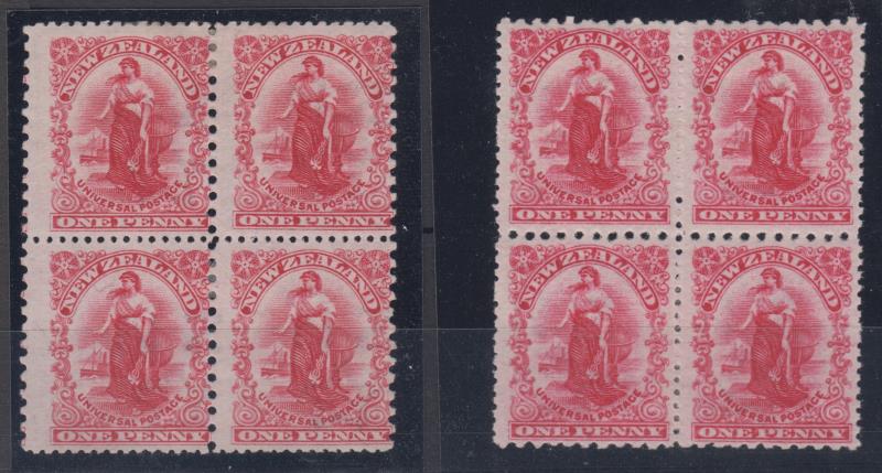 Lot 448 - NEW ZEALAND - Definitives / 1d Universals  -  Mowbray Collectables ​Public Stamp Auction #35