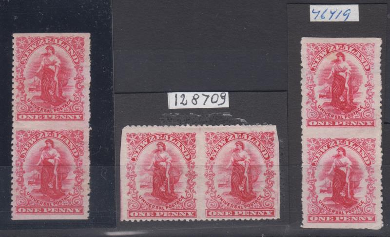Lot 451 - NEW ZEALAND - Definitives / 1d Universals  -  Mowbray Collectables ​Public Stamp Auction #35