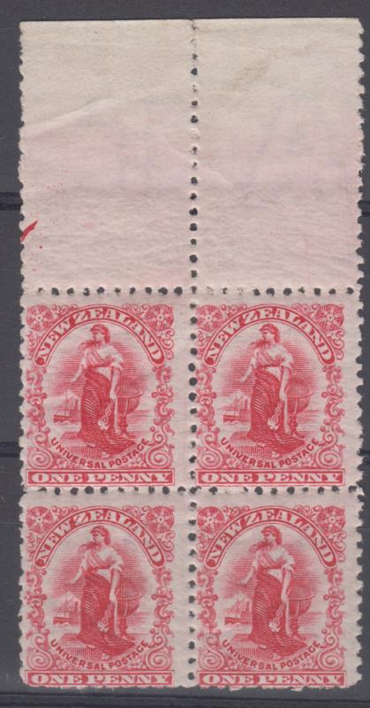 Lot 453 - NEW ZEALAND - Definitives / 1d Universals  -  Mowbray Collectables ​Public Stamp Auction #35