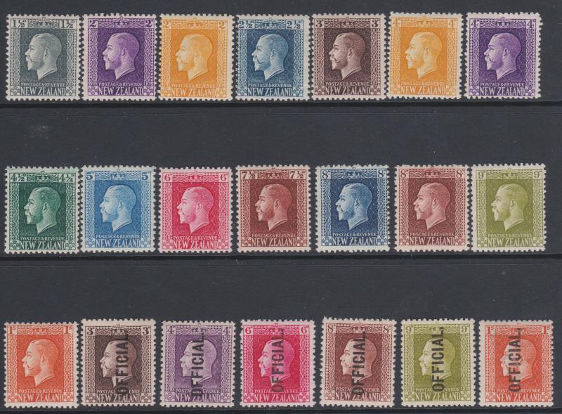 Lot 464 - NEW ZEALAND - Definitives / King George V  -  Mowbray Collectables ​Public Stamp Auction #35