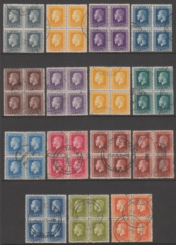 Lot 474 - NEW ZEALAND - Definitives / King George V  -  Mowbray Collectables ​Public Stamp Auction #35