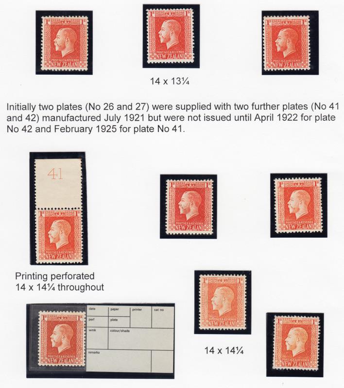 Lot 478 - NEW ZEALAND - Definitives / King George V  -  Mowbray Collectables ​Public Stamp Auction #35