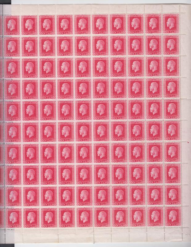 Lot 480 - NEW ZEALAND - Definitives / King George V  -  Mowbray Collectables ​Public Stamp Auction #35
