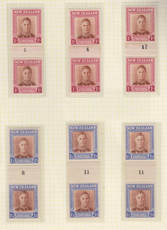 Lot 499 - NEW ZEALAND - Definitives / King George VI  -  Mowbray Collectables ​Public Stamp Auction #35