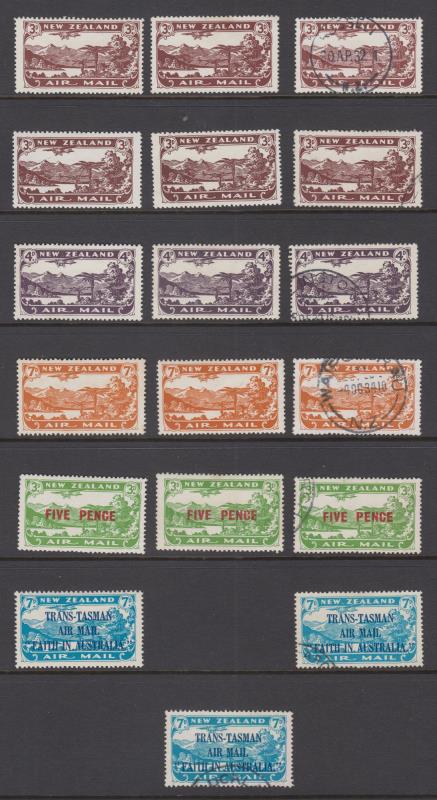Lot 533 - NEW ZEALAND - Airmail  -  Mowbray Collectables ​Public Stamp Auction #35