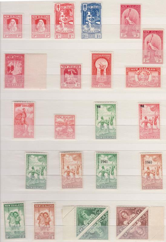 Lot 595 - NEW ZEALAND - Health - Mowbray Collectables Public Stamp Auction #35 Lot 595 - NEW ZEALAND - Health - Mowbray Collectables Public Stamp Auction #35