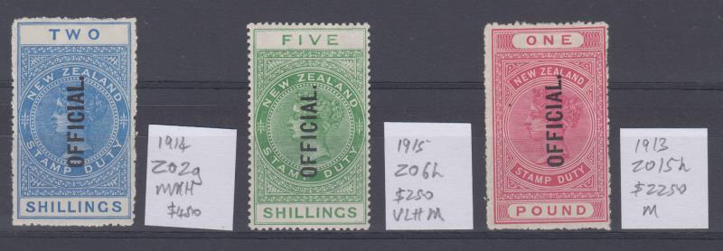 Lot 657 - New Zealand - Officials - Mowbray Collectables Public Stamp Auction #35 Lot 657 - New Zealand - Officials - Mowbray Collectables Public Stamp Auction #35