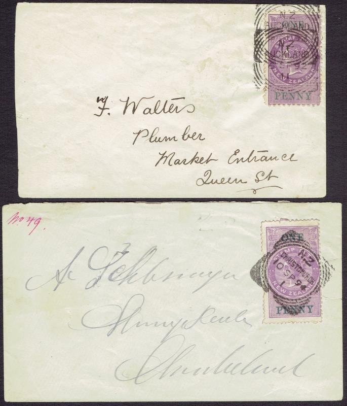 Lot 708 - New Zealand - Postal Fiscals  -  Mowbray Collectables ​Public Stamp Auction #35