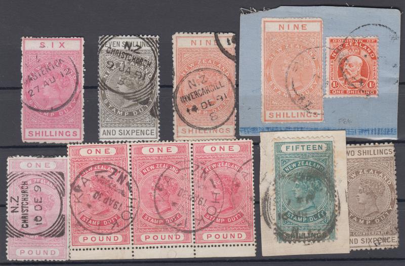 Lot 728 - New Zealand - Postal Fiscals  -  Mowbray Collectables ​Public Stamp Auction #35